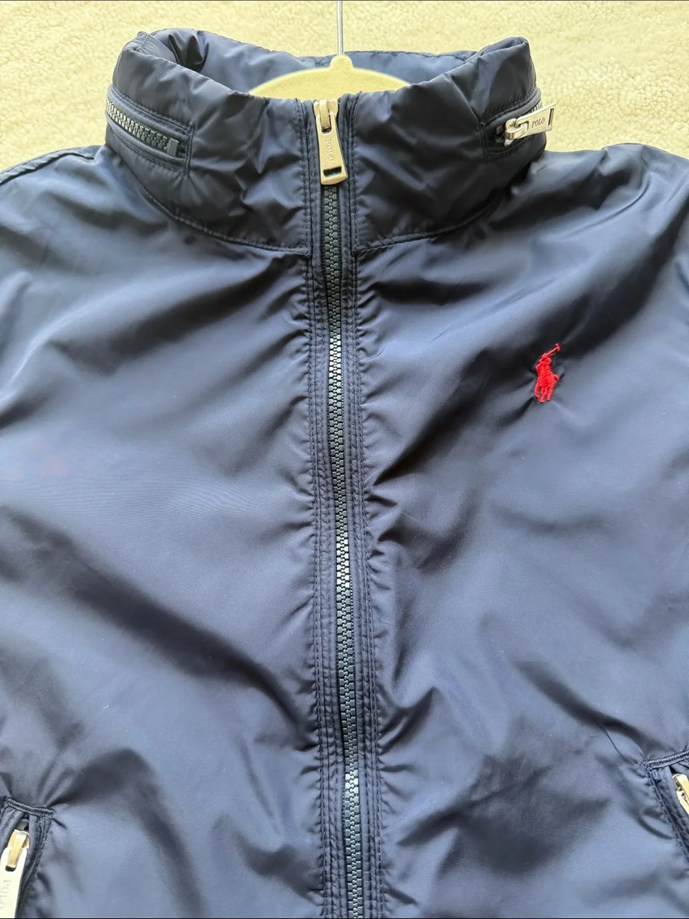 NWT Polo Ralph Lauren Kids Navy Hooded Jacket (water repellent)